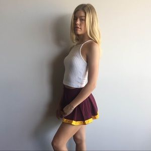 Maroon and Gold Sunny Skirts Game Day Skirt